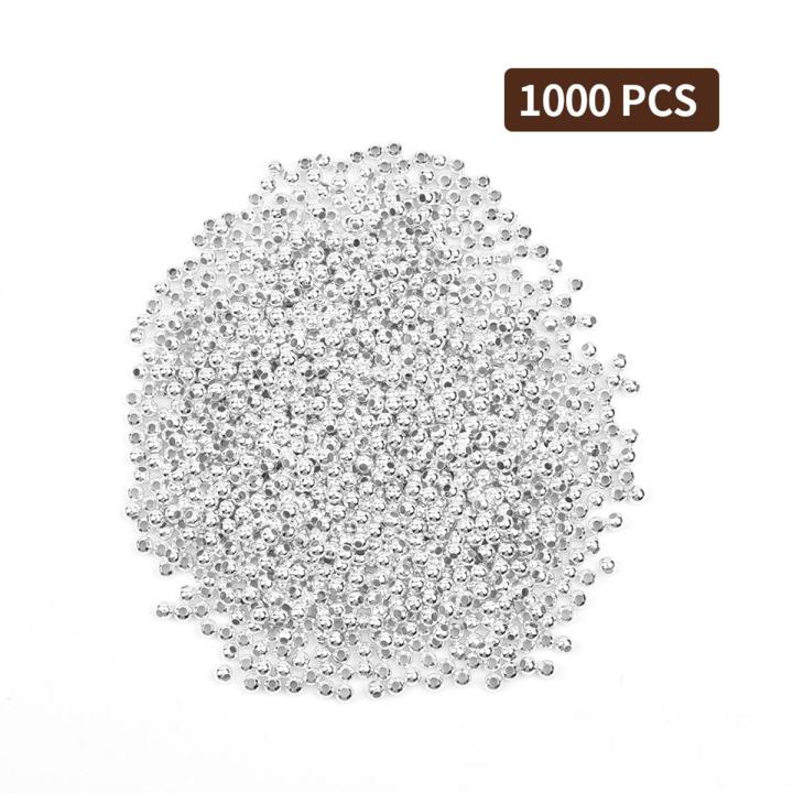 1000Pcs Colorful Small Round Ball 3mm Metal Beads For DIY Jewelry Making