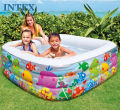 INTEX 57471 - Clear View Aquarium Baby Pool For Kids Inflatable Kids Bath Tub For Children -  62.5 x 62.5 x 19.5 IN. 