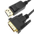 Display Port (DP) to DVI Cable 2 Meter Lenth -DisplayPort to DVI DVI-D Cable 100% Genuine DP To DVI Cable - DVI Port to DP Port Cable. 