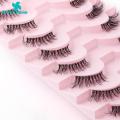 Green Home Artificial Lashes Removable Women 3D Half Fake Lashes Grafting. 