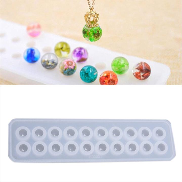 Resin Silicone Ball Beads Mold Pendant Mould DIY Craft Jewelry Making Tool Daraz.pk