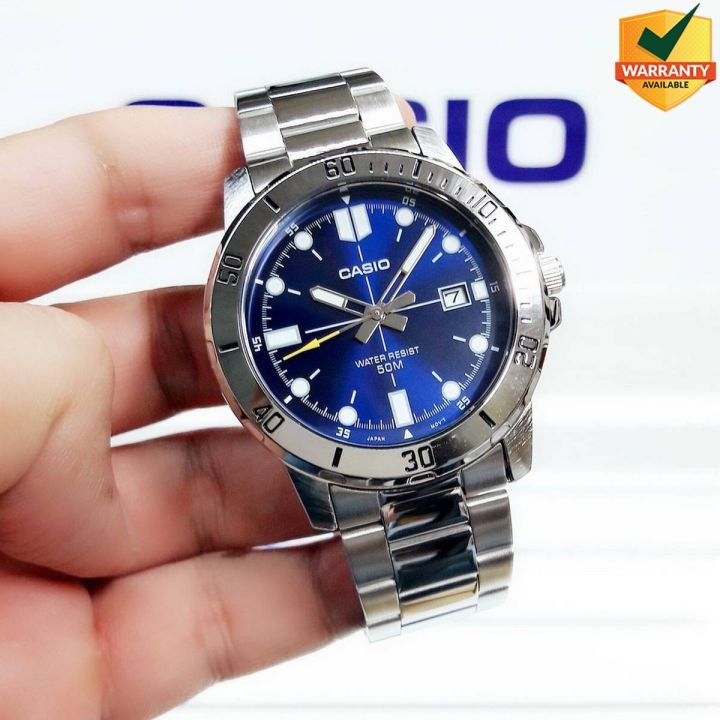 Original Casio - MTP-VD01D-2EVUDF - Stainless Steel Wrist Watch for Men