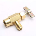 Car Air Conditioning Line Repair Tools R134A High Low Quick Couplers and Can Tap Set for Charging Recovery with R12 R22 Manifold Gauge. 