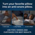 Anti Snoring Device | Smart Snore Stopper with AI Sensor | Sleep Aid Pillow Attachment. 