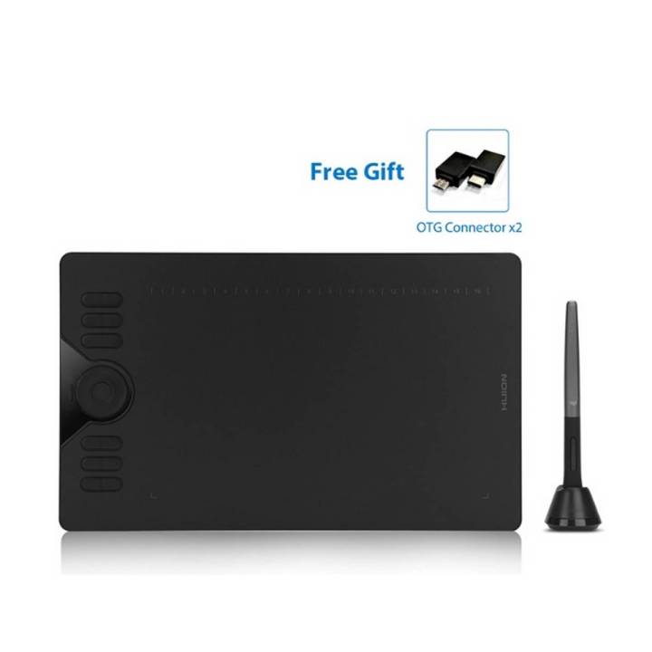 Newest HS610 Graphic Tablet Android Support digital drawing tablet with Battery-free stylus for Android Windows