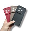 Itel S24 Back Cover Soft Official Clothe Inside Liquid Silicone Camera Protection Phone Case for Itel S24. 
