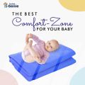 Home Genie Baby Dry Sheet Ultra Absorbent Dry Sheet | Waterproof Rubber Sheet | Bedding Sheet | Dry Reusable Mat | Water Resistant Medium Size Dry Sheet | Size - 70X100cm Pack of 1- Blue. 