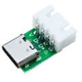 10 Pcs Female Connector USB Type C Breakout Board Type C Female Breakout Board with PCB Converter Board for Data Line Wire Cable Transfer. 
