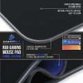 XXXL RGB Gaming Mouse Mat - 1200 x 600 mm - Mouse Pad - LED multi color - 7 LED colors plus 4 effect modes - for precision and speed - rubberized underside - washable. 