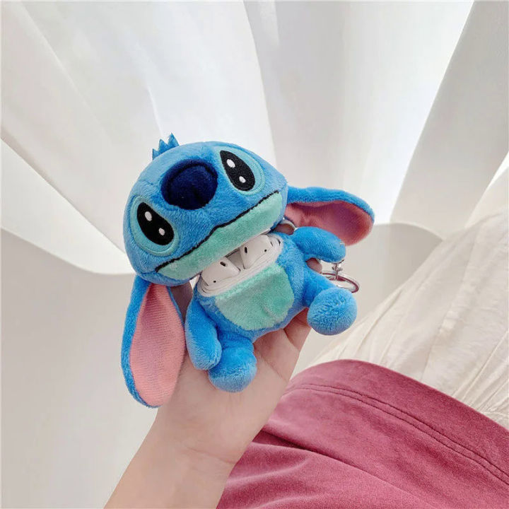 【NShisasN】Disney Stitch 3D Cartoon Doll For AirPods 3 Case AirPods 2 Case Cover AirPods Pro Case IPhone Earphone Accessories Case Gift