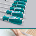 TOTAL 6pcs CR-V Screwdriver Set with New Design and Comfortable Handle THT250606. 