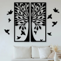 Wooden Olive Tree Wall Art Decoration 2 Pieces Black Quality Gift Ideas Modern Nature Home Office Living Room Bedroom Kitchen New Nordic Style Creative Stylish Adornment Beautiful Cute Painting Souvenir Luxury. 