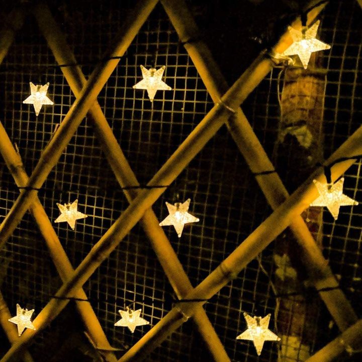 Solar%20Star%20String-%20Modern%20Unique%20Decorative%20Outdoors%20Patio%20Decoration%20Solar%20Powered%20Star%20Shaped%20LED's%20IP65%20Waterproof%20Gardens%20Plants%20Decor%20Warm%20Shade%20Lighting%20String%2016%20Ft.%20Wire%20Fancy%20Restaurant%20Renovation%20Lights%20-%20Image%205