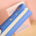 Japanese check print pencil case for primary school stationery bag pencil case high value cartoon stationery set pencil case for primary school students. 