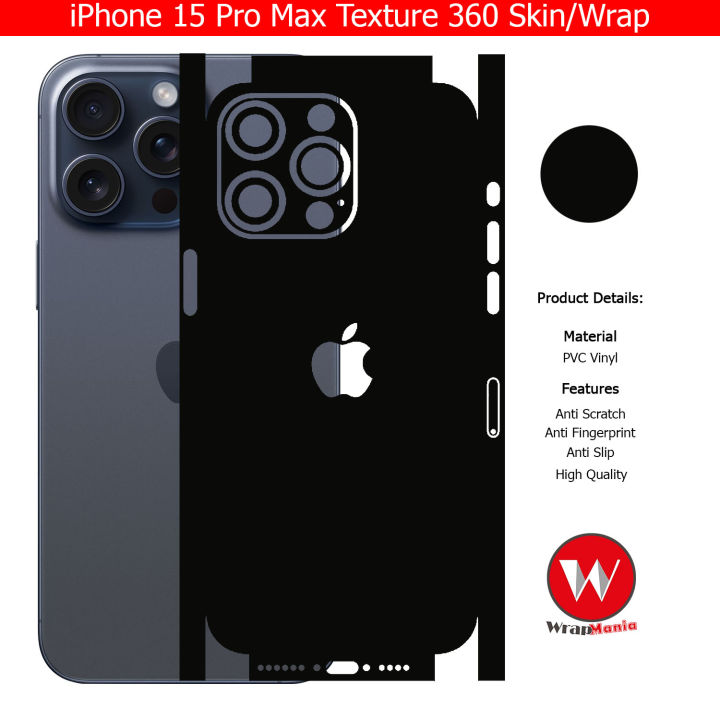 iPhone%2015%20Pro%20Max%20Skin/Wrap%20360%20Protection%20Sheet/%20Carbon%20fiber/%20Matte/%20Transparent/%20Lamination%20Back%20And%20Sides%20Included%20Camera%20Skin%20-%20Image%205