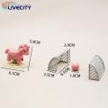 Miniature Swing Toy Non-fading Dollhouse Amusement Park Swing Toy. 
