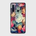 Samsung A9 2018 Cover - SkinLee HQ Infinity Glass Case (Soft) - Vintage Colorful Flowers - SKINLEE-407-1-571-227. 