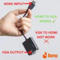Hdmi To Vga Converter With Sound- White. 