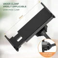 Adjustable Mobile Phone Stand Holder for Desk with Round Base, Retractable Arm, Non-Slip, Foldable, and Ergonomic Design for Comfortable Viewing and Charging, Compatible with Smartphones and Tablets. 