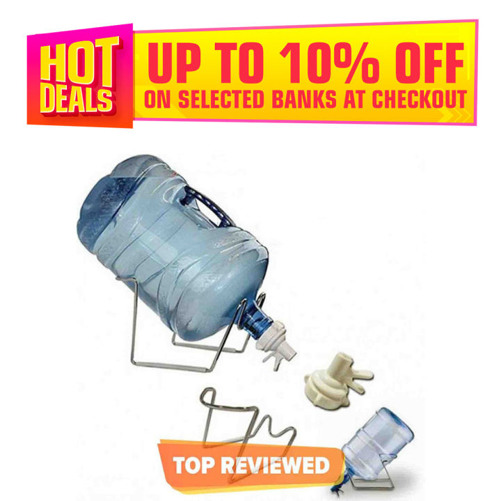 Metal%20Stand%20(Light%20Blue%20Color)%20And%20Nozzle%20Dispenser%20valve%20(Tap)%20White%20color%20for%2019ltr%20Water%20Bottle%20-%20Image%203