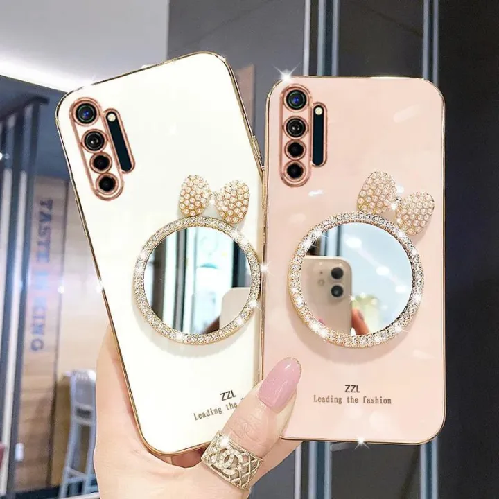 Maitus%20for%20Realme%20XT%20Back%20Cover%20Luxury%206D%20Plating%20Square%20Bumper%20Shiny%20Bowknot%20Makeup%20Mirror%20Soft%20Silicone%20Girls%20Cases%20Full%20Protection%20Mobile%20Phone%20Case%20-%20Image%202