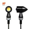 Motorcycle Indicator Moto Lamp 2Pcs Metal Body Signal Light Led IPX6 Waterproof Amber Flasher Blinker 12V Led Motorcycle Turn Signals Universal All Bikes. 