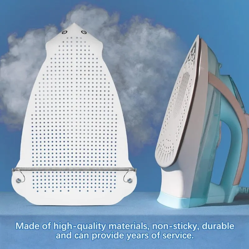 Teflon Iron Cover Protector | Non-Slip | Flat Heat Resistant | Protects Fabrics Silk Cloth Garment | Iron Soles Ironing Aid Board for Cloth Ironing