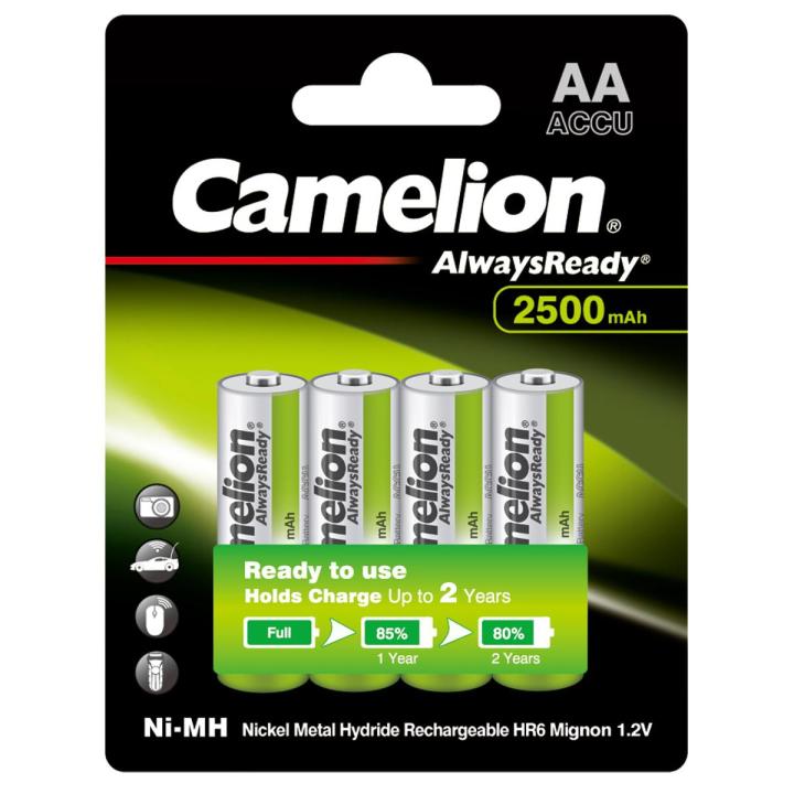 Camelion rechargeable batteries AA 4 Batteries - 2500 mAh