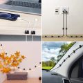 Space Saving Home Office Fixing Cable Clip  Car Clamp Wire Manager  Self-adhesive Cable Winder Organizer Clips  Management Data Cord Line Clamp  Cable USB Wire Holder Fixer. 