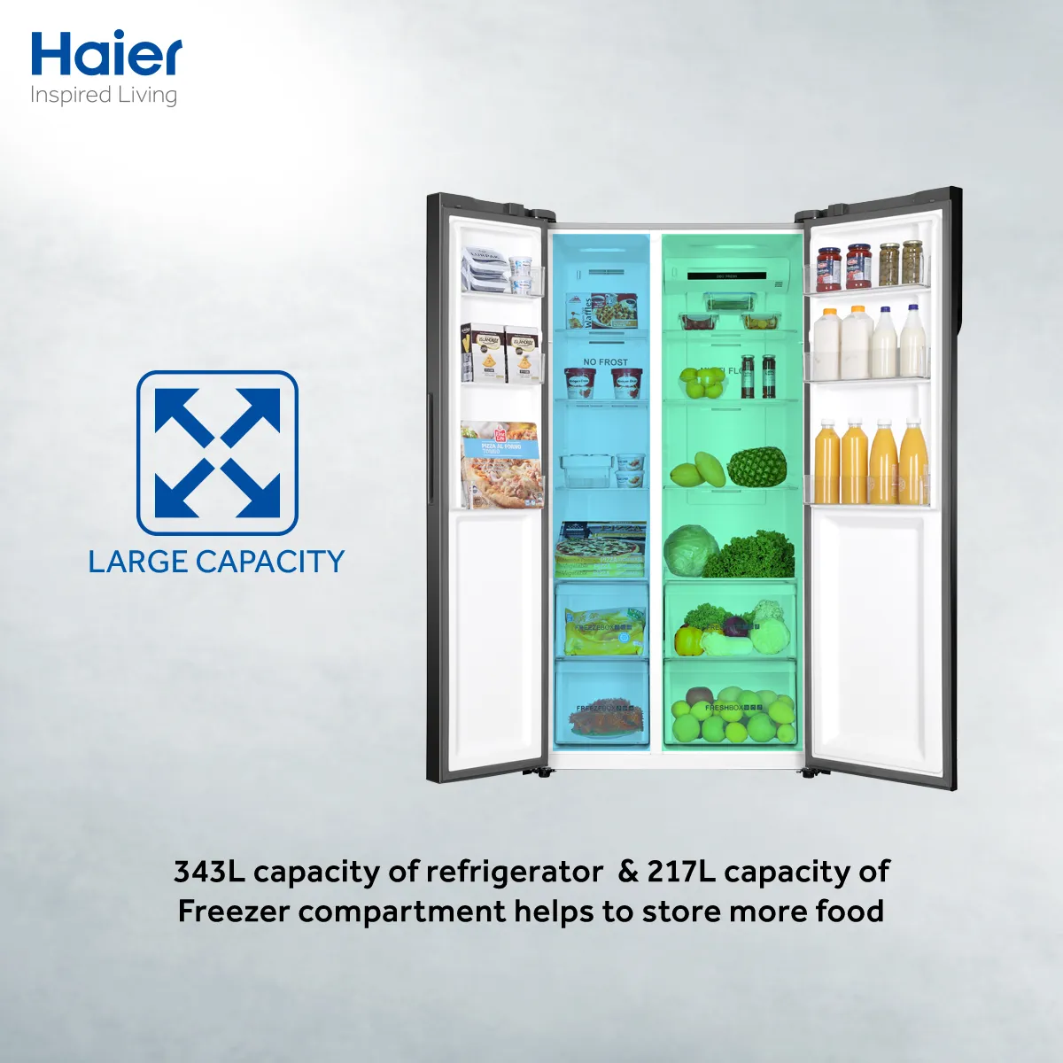 Haier HRF-622 IBG 22 Cu Ft