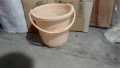 1 Piece SMALL Bucket Thick Pure Plastic 12 Liters Random Colors. 