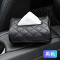 Leather Car Tissue Box Holder with 50 Free Tissues Vehicle Tissue Dispenser - Car Tissue Sun visor Holder - Leather Premium Quality. 