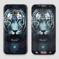 Samsung S7 Edge Skin - SkinLee HQ Vinyl Skin Wrap (Not Cover) - Vintage Galaxy Tiger - SKINLEE-357-2-15-75. 