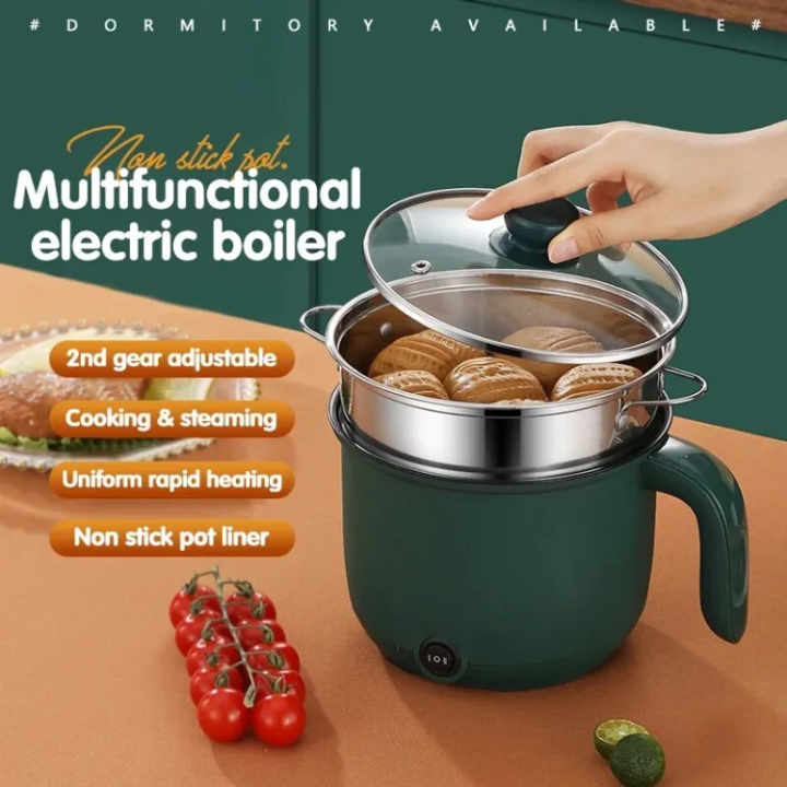 Multifunctional Electric Cooking Machine 1.3L Mini Rice Cooker Hot Pot Non-stick Pan for Home Dormitory By Trusted Discount Shop