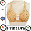 Classic Cotton Bra Brazier for Women Undergarments and Non-wired Brazzer with Chikan Embroidery. 