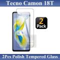 Tecno Camon 18T Tempered Glass Screen Protector For Tecno Camon 18T - 2Pcs. 