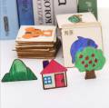 Habiba products Baby Toys School Paint Tools Educational Coloring Book Paint Learning Coloring Board Drawing Board Wooden Drawing Toys. 