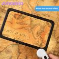 Amamia LED Magnifier Square 5X LED Elderly Reading Magnifying Glass. 