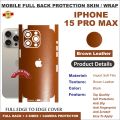 APPLE IPHONE 15 PRO MAX FULL BACK 360 premium Protection Skin Wrap full cover Premium Quality. 