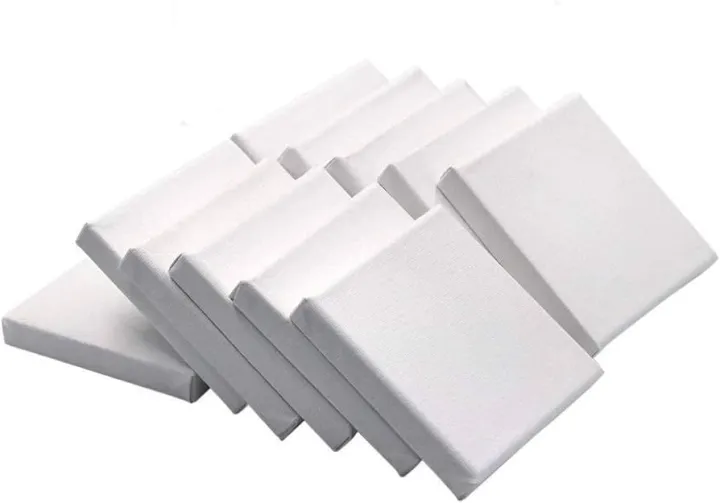 10%20Pack%20Mini%20Canvas%20Panels%20-%205pcs%20(6%20x%206%20),%205%20pieces%20(%208%20x%208%20)100%25%20Small%20Cotton%20Stretched%20Canvas%20Boards%20for%20Painting%20%20100%25%20Small%20Cotton%20Stretched%20Canvas%20Boards%20-%20Image%204