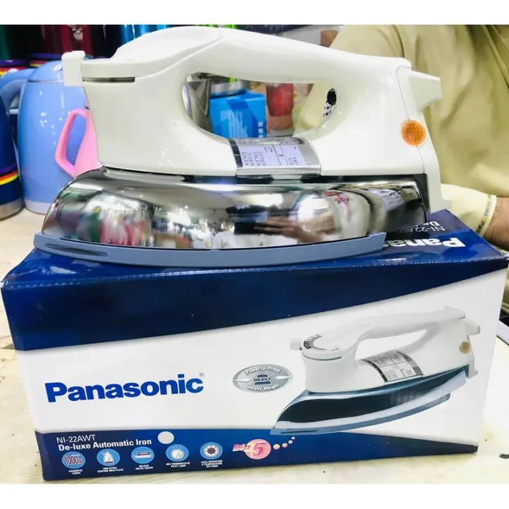 Panasonic%201000W%20Non-Stick%20Soleplate%20Dry%20Iron%20NI22AWT%20De-Luxe%20Automatic%20100%25%20Original,White%20-%20Image%205