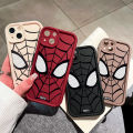 Hontinga for Realme C67 4G Back Cover Spider-Man Pattern Ladder Soft Camera Protection Rubber Phone Case. 