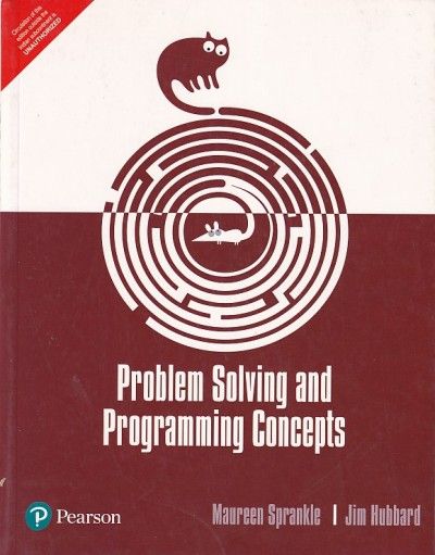PROBLEM SOLVING AND PROGRAMMING CONCEPTS 9/E (PB)