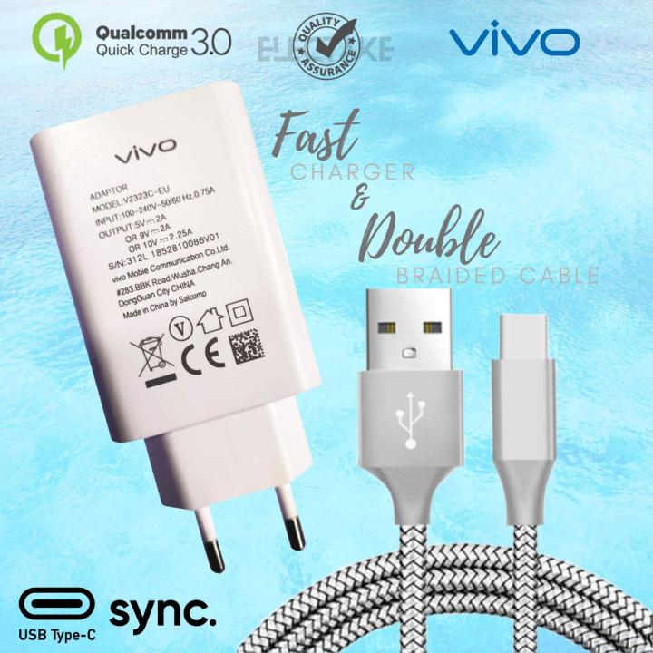 Fast Charger 22.5 Watt - Charger with Quick Charge 3.0 with Type C Cable  - Compatible with All Smartphones