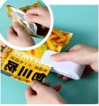 Mini Heat Sealer Machine | Portable Handheld Thermal Plastic Bag Sealing Tool for Food Packaging | Compact Sealer for Fresh Snacks, Kitchen Storage, & Resealing Bags | Ideal for Packing and Closure. 