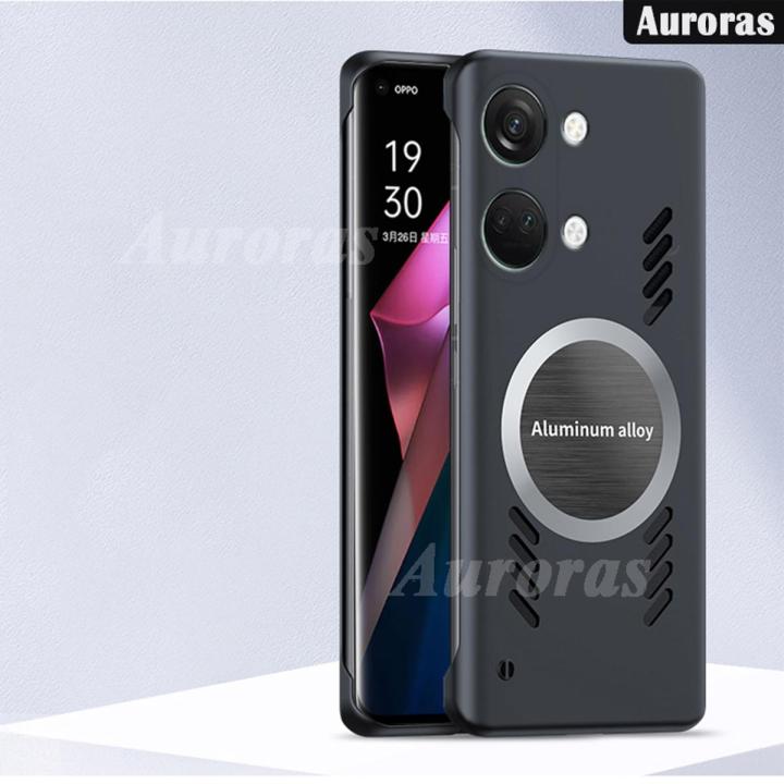 For OnePlus Nord 3 Case Ultra Thin Frameless Case Clear Matte Back Cover forOnePlus Nord3 Metal Heat Dissipation Ring