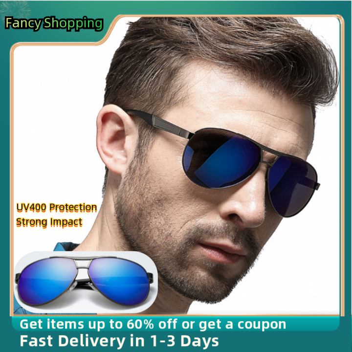 Luxury Men s Polarized Sunglasses Driving Sun Glasses Men Women Brand Designer Vintage Black Pilot Sunglasses UV400 Daraz.pk