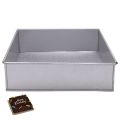 High-Quality Square Cake Baking Mold Galvanized Steel 7 X 7 Inch. 