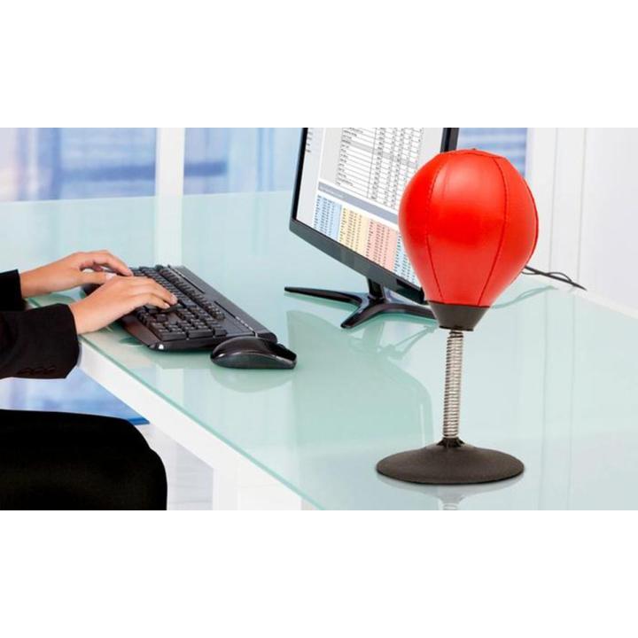 Desktop Punching Bag Stress Buster Desk Punching Ball Boxing Training  Heavy Duty Pump Freestanding Reflex Stress Relief Toys Adults Kids Home Office