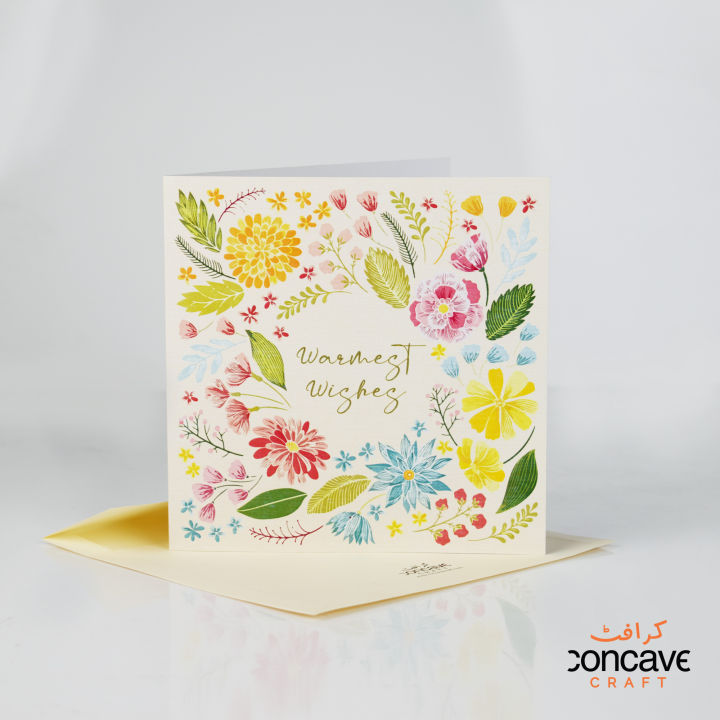 Concave Craft Warmest Wishes Card for your Loved Ones | Greeting cards for gift | Greetings Cards | Greeting Cards paper | Greeting Cards for love | Wishing Cards | Greeting Card For Husband Wife | Colorful Wishing Card | Eye Touching Wishing Card